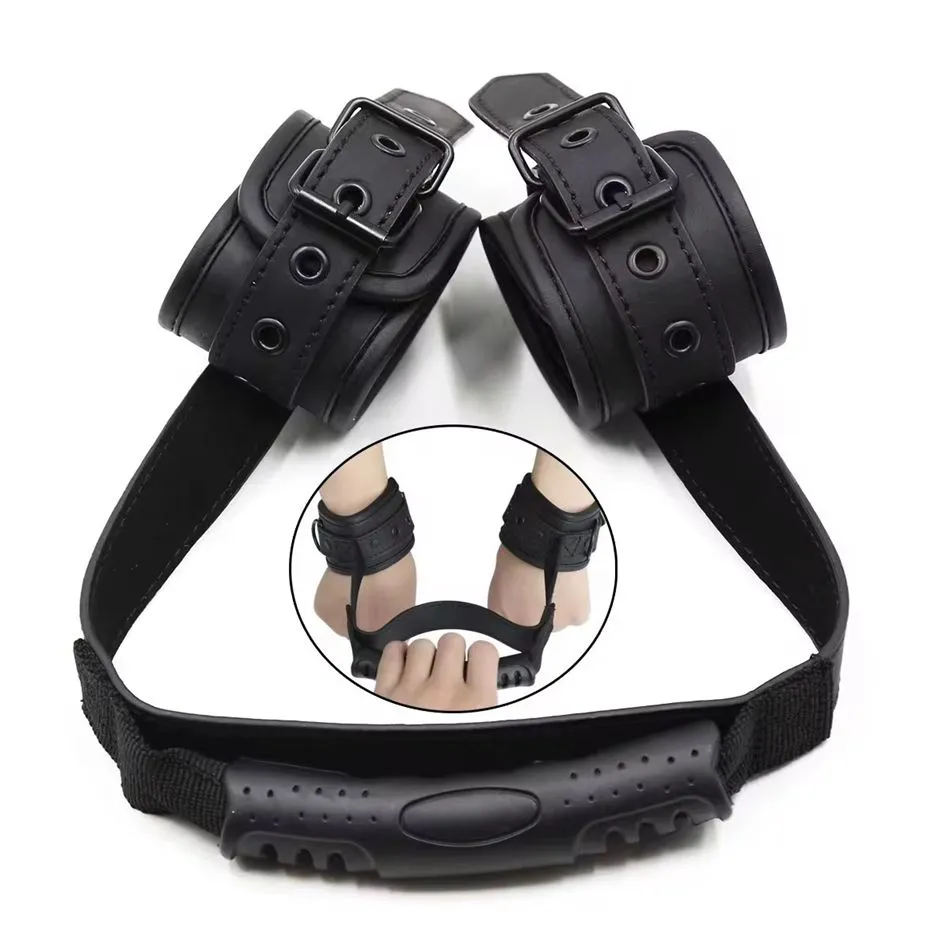 Menottes de contrainte avec poign&eacute;e de contr&ocirc;le