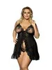Foli Babydoll - Noir - 5XL/6XL
