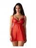 Aliosa nuisette et string - Rouge XXL/XXXL