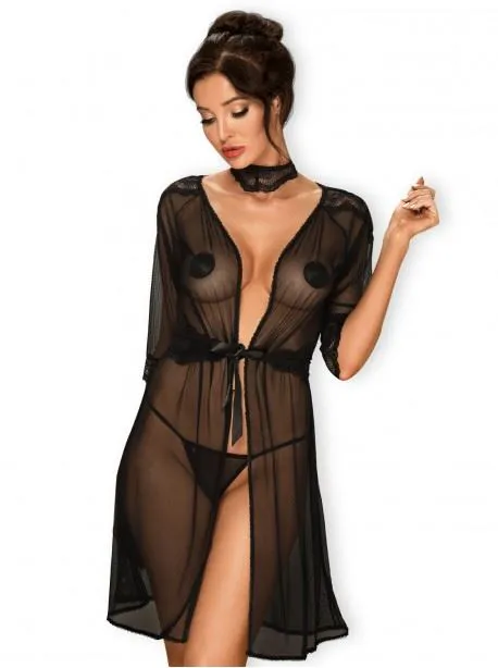 Lucita Peignoir - Noir - LXL