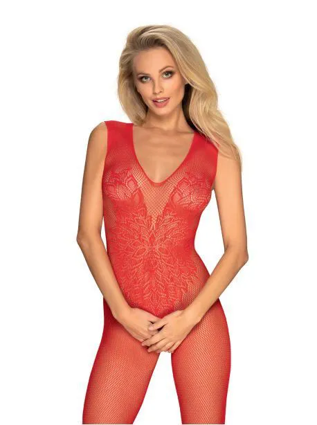 N112 Bodystocking - Rouge - XL/XXL