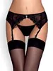 Charms Porte-jarretelles & String - Noir - XXL