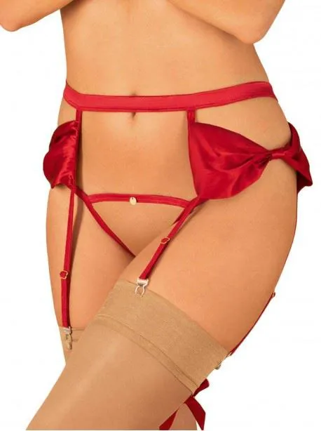 Rubinesa Porte-jarretelles - Rouge - SM