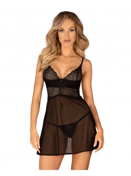 Chemeris babydoll et String XL/XXL