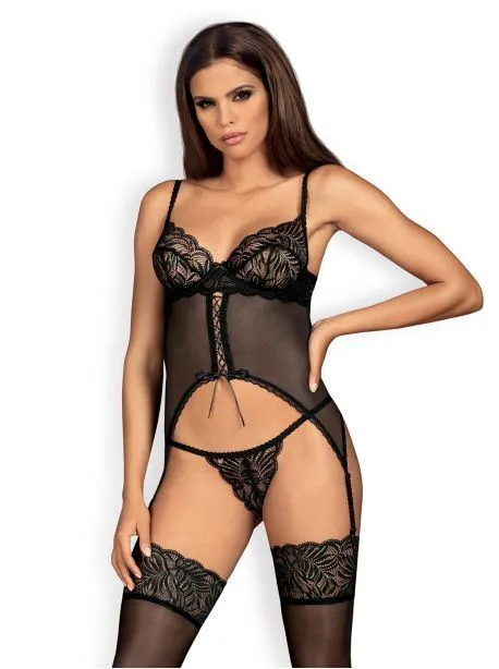 Contica Guêpière - Noir - S/M