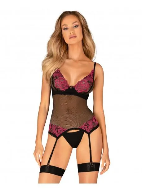 Rosenty guêpière et string M/L