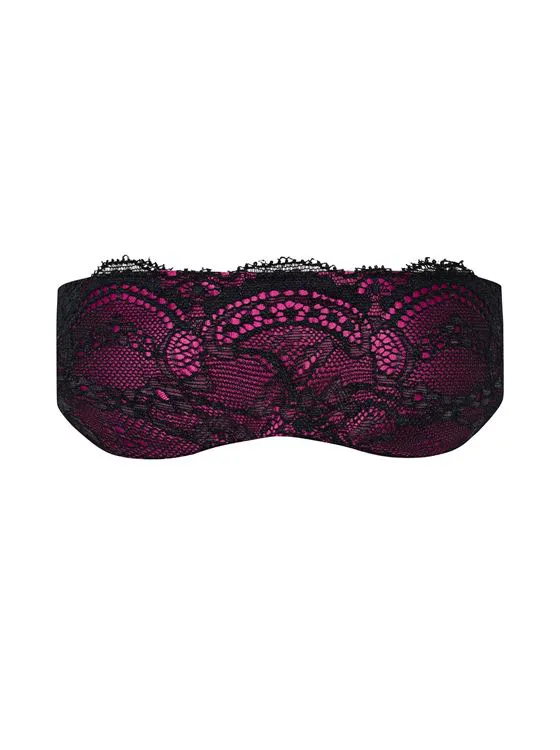 Roseberry Masque - Noir & Fuchsia - TU