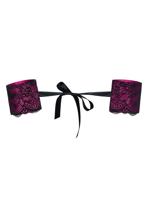 Roseberry Menottes - Noir & Fuchsia - TU