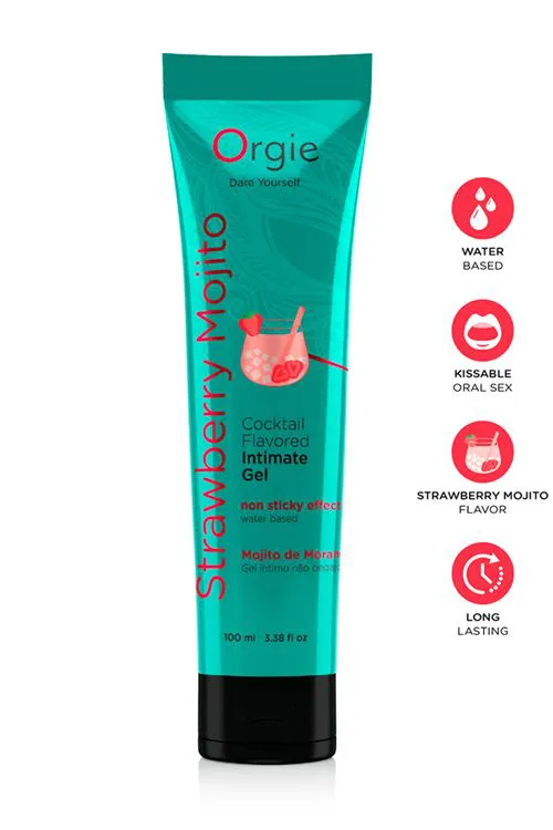 Lubrifiant comestible - Fraise Mojito - 100ml