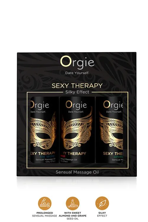 Coffret 3 huiles de massage sensuel Sexy Therapy