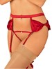 Rubinesa Porte-jarretelles - Rouge - SM