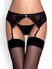Charms Porte-jarretelles & String - Noir - XXL